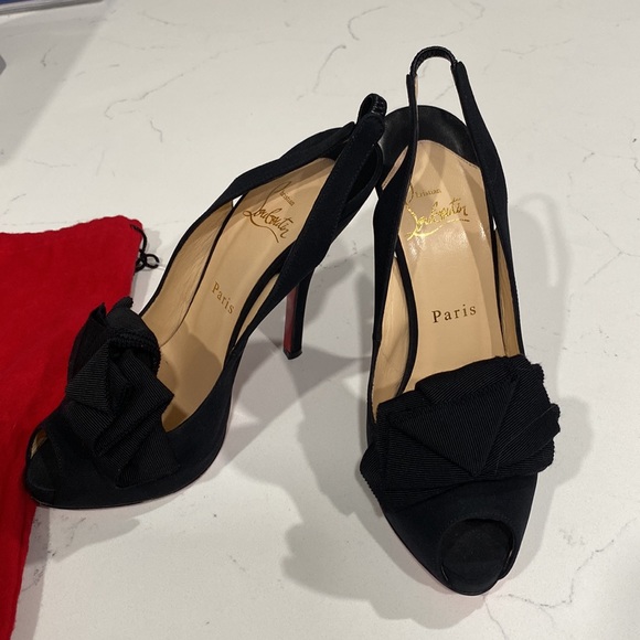 Christian Louboutin Open Toe Pumps - Picture 9 of 13